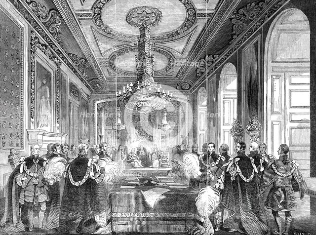 Chapter of the Order of the Garter: Investiture of the King of the French, 1844. Creator: Stephen Sly.