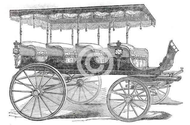 Char-a-Banc for the Queen of Portugal, 1850. Creator: Unknown.
