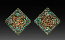 Charm Case Pair, 1800s. Creator: Unknown