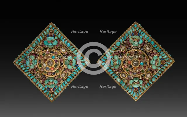 Charm Case Pair, 1800s. Creator: Unknown.