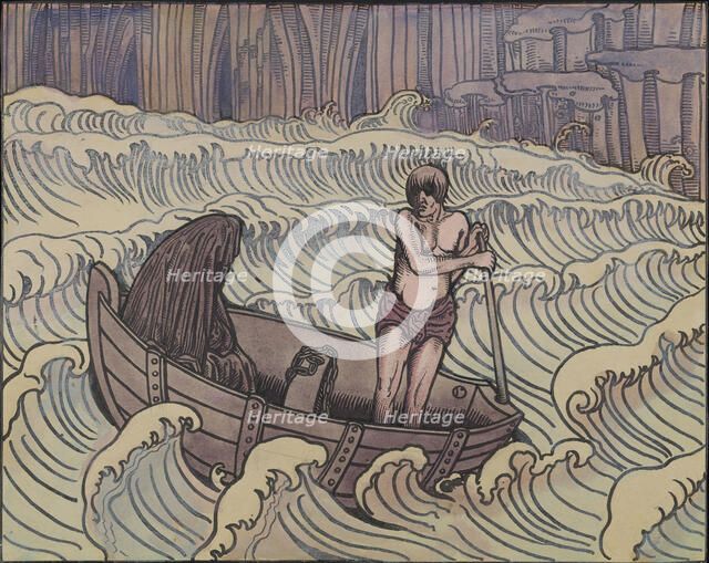 Charon, ca 1896. Creator: Doudelet, Charles (1861-1938).