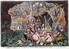 Charon's Boat, or the Ghosts of all the Talents taking their last voyage 1807. Artist: James Gillray