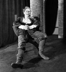 Character from a production of Shakespeare's "Twelfth Night", Worksop College, Derbyshire, 1960. Creator: Michael Walters