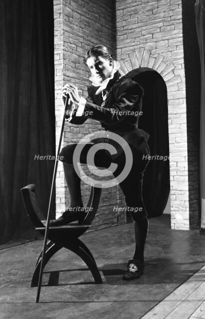 Character from a production of Shakespeare's Twelfth Night, Worksop College, Derbyshire, 1960. Artist: Michael Walters