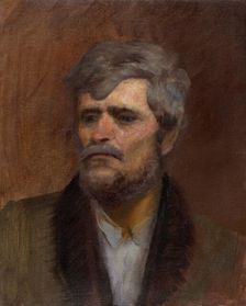 Character Head Study of a Man, 1880-1900. Creator: Ladislav Mednyanszky