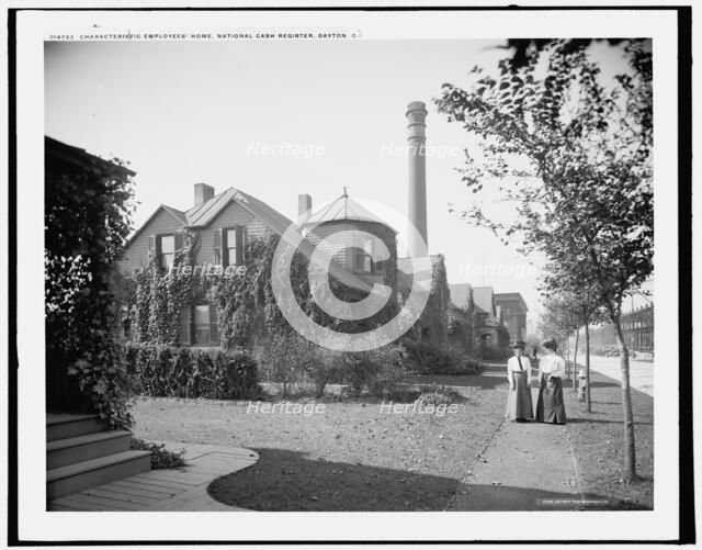 Characteristic employees' home, National Cash Register, Dayton, Ohio, c1902. Creator: William H. Jackson.