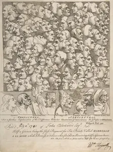 Characters and Caricaturas, April 1743., April 1743. Creator: William Hogarth