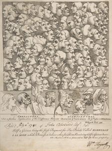 Characters and Caricaturas, April 1743., April 1743. Creator: William Hogarth