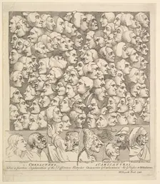Characters and Caricaturas, April 1743. Creator: William Hogarth