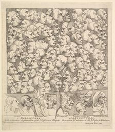 Characters and Caricaturas, April 1743. Creator: William Hogarth