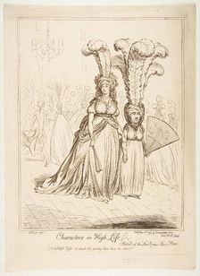 Characters in High Life, June 20, 1795. Creator: James Gillray