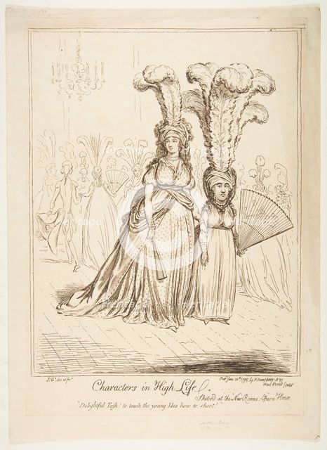 Characters in High Life, June 20, 1795. Creator: James Gillray.