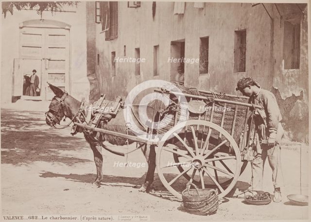 Charcoal Seller, Valencia, c1885. Creator: Juan Laurent.