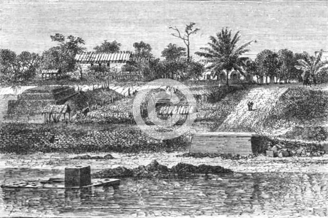''Charcoal stores at the Gaboon; The Gaboon.', 1875. Creator: Unknown.