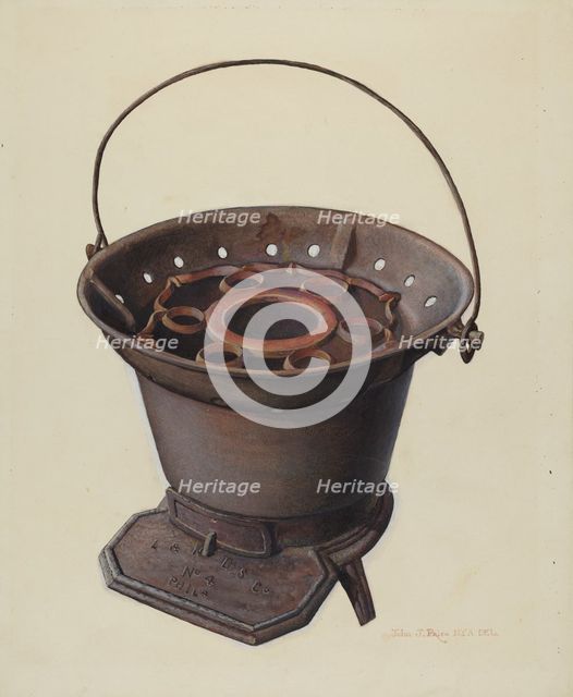 Charcoal Stove, c. 1939. Creator: John Price.