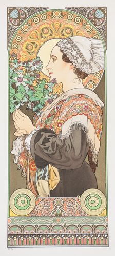 Chardon de Grève. (Thistle from the Sands), 1902. Creator: Mucha, Alfons Marie (1860-1939)