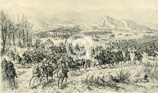 'Charge of Cavalry to Cover the Retreat of the Guns...11th December 1879', (1901).  Creator: J Schonberg.