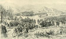 Charge of Cavalry to Cover the Retreat of the Guns...11th December 1879 (1901). Creator: J Schonberg