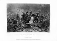 Charge of General Grant, Battle of Shiloh, Tennessee, April 1862, (1862-1867).Artist: W Ridgway
