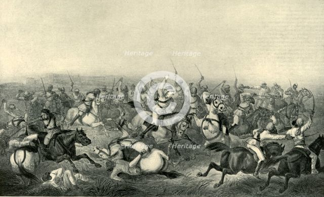 'Charge of Hodson's Horse at Rhotuck', 1857, (1901).  Creator: George Francklin Atkinson.
