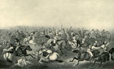 Charge of Hodson's Horse at Rhotuck 1857, (1901). Creator: George Francklin Atkinson