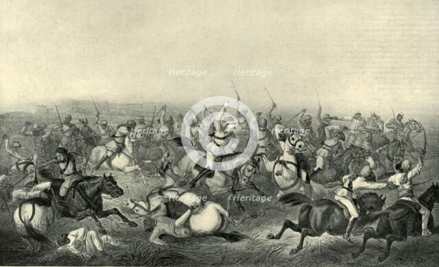 'Charge of Hodson's Horse at Rhotuck', 1857, (1901).  Creator: George Francklin Atkinson.