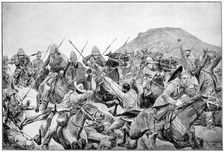 Charge of the 5th Lancers at Elandslaagte, 2nd Boer War, 21 November 1899. Artist: Richard Caton Woodville II