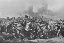 Charge of the 16th (Queen's Own Lancers) at the Battle of Aliwal, January 28, 1846 1847 (1909). Creator: John Harris the Younger