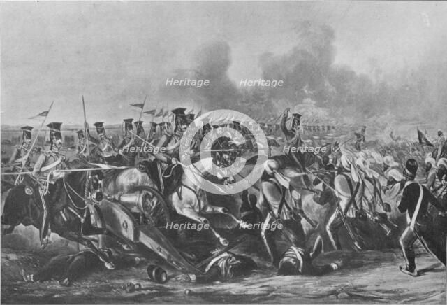 'Charge of the 16th (Queen's Own Lancers) at the Battle of Aliwal, January 28, 1846', 1847 (1909). Creator: John Harris the Younger.