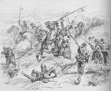 Charge of the 16th Uhlans 1902. Artist: Evelyn Stuart Hardy