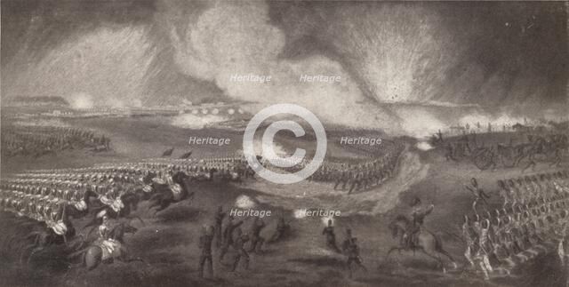 'Charge of the British Troops on the Road to Windlesham, April 24, 1854', 1854 (1909). Artist: Unknown.