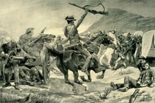 Charge of the Bushmen and New Zealanders on Boer Guns near Klerksdorp, March 24, 1901 1902 Creator: Richard Caton Woodville II