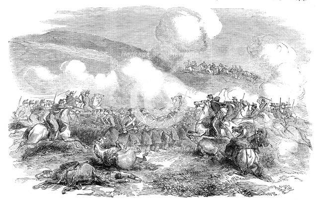Charge of the Chasseurs d'Afrique, October 25, 1854. Creator: Unknown.