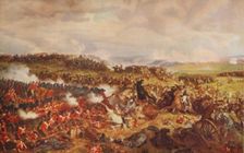 Charge of the French Cuirassiers at Waterloo 1874, (c1915). Artist: Felix Henri Emmanuel Philippoteaux
