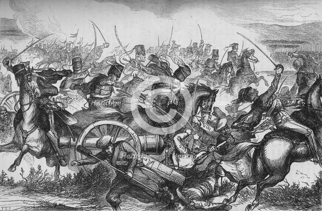 'Charge of the Light Cavalry at Balaclava', c1880. Artist: T.S.S.