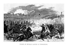 Charge of the Prussian Lancers at Weissenburg, 1870, (1875)