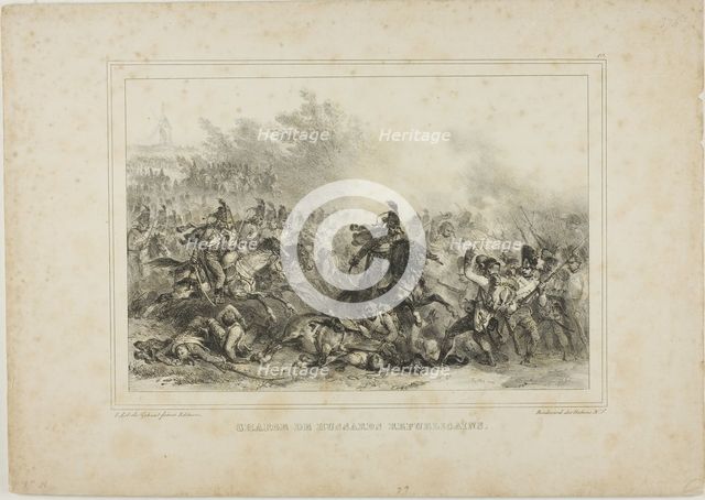 Charge of the Republican Hussards, 1832–33. Creator: Auguste Raffet.