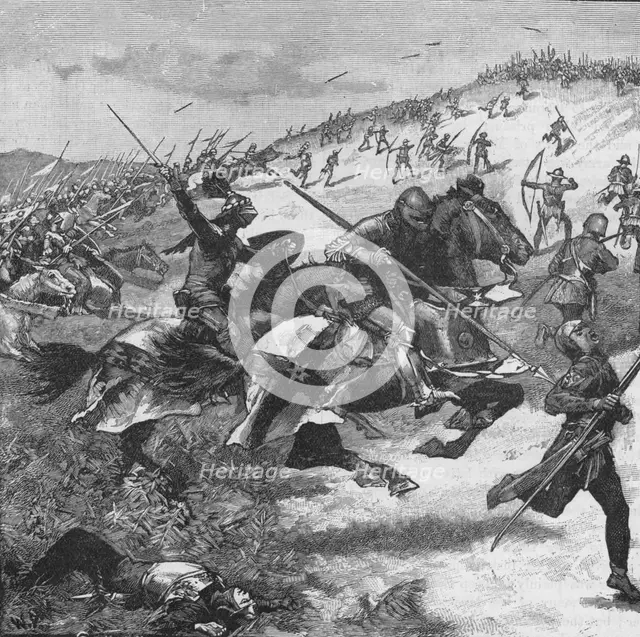 Charge of the Scots at the Battle of Homildon Hill, Northumberland, 1402 (1905). Artist: Unknown.