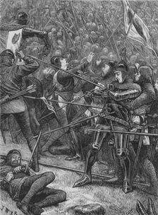 Charge of the Scots at Halidon Hill 19 July 1333, (c1880)