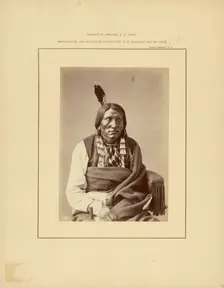 Charge on the Hauk-(Brulé Dakota), 1870-1879. Creator: William H. Jackson