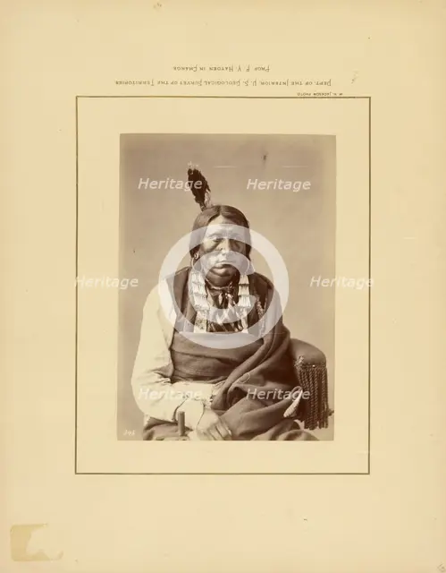 Charge on the Hauk-(Brulé Dakota), 1870-1879. Creator: William H. Jackson.