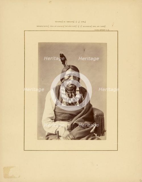 Charge on the Hauk-(Brulé Dakota), 1870-1879. Creator: William H. Jackson.