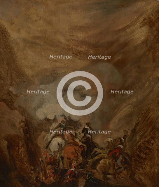 Charge in the Gorge of Somosierra, c1837. Creator: Piotr Michalowski.
