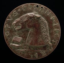 Charger, Books, and Sword [reverse], c. 1441. Creator: Pisanello