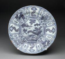 Charger, Delft, c. 1690/1700. Creator: Delftware