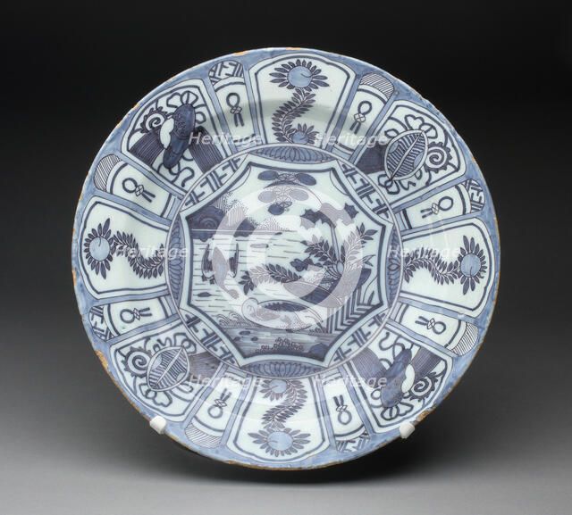 Charger, Delft, c. 1690/1700. Creator: Delftware.