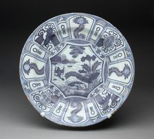 Charger, Delft, c. 1690/1700. Creator: Delftware