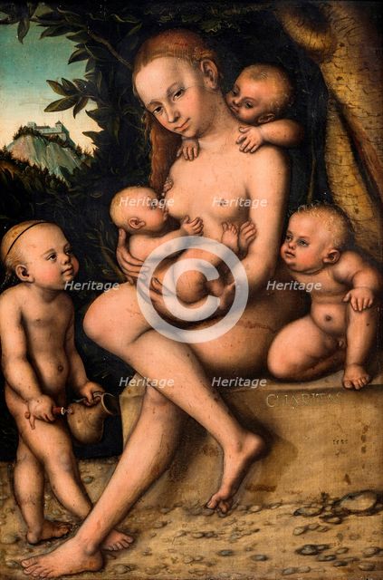 Charity, 1535. Creator: Cranach, Lucas, the Elder (1472-1553).