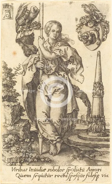 Charity, 1552. Creator: Heinrich Aldegrever.