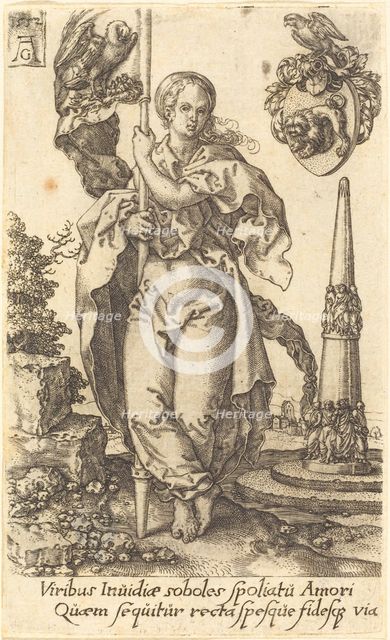 Charity, 1552. Creator: Heinrich Aldegrever.